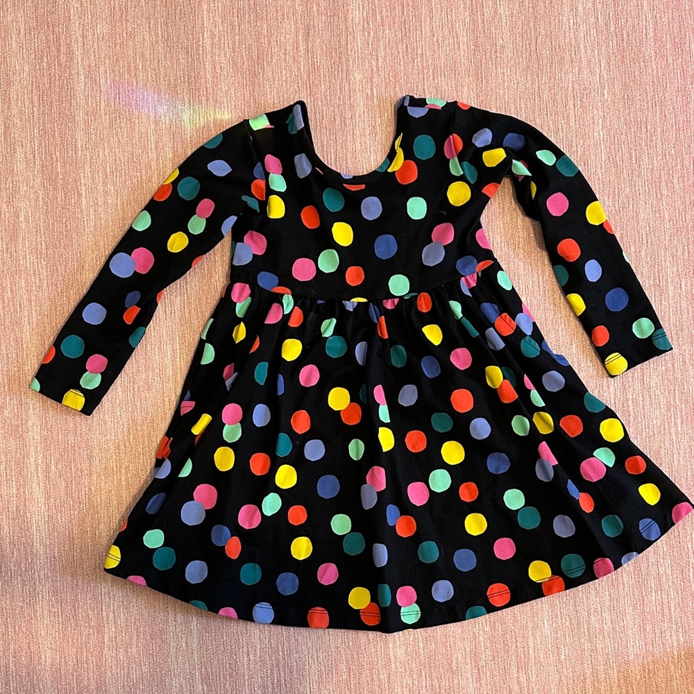 Hanna Andersson polka dot skater dress size 4